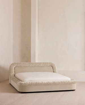 Vara Bed - King - Velvet - Oyster - UK - Listing Image