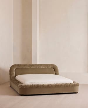 Vara Bed - King - Velvet - Truffle - UK - Listing Image