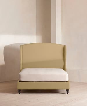 Rivas Bed - Double - Linen - Wheat - Listing Image
