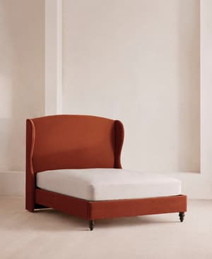 Rivas Bed - Double - Velvet Rust - Listing Image