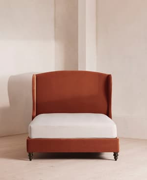 Rivas Bed - Full - Velvet - Rust - US - Hover Image