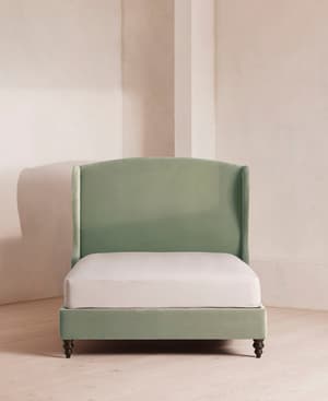 Rivas Bed - Queen - Velvet - Seafoam - US - Hover Image