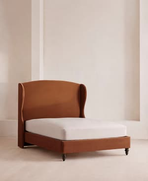 Rivas Bed - Full - Velvet - Cinnamon - US - Listing Image
