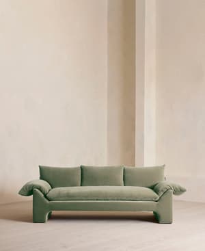 Wyatt Three Seater Sofa - Velvet - Seafoam - US - Listing Image