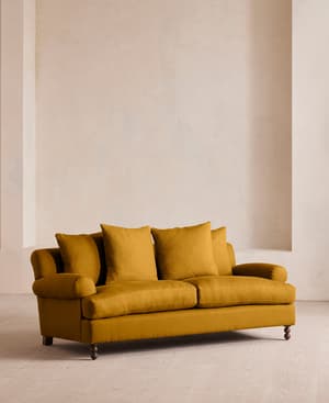 Audrey Two Seater - Sofa - Linen - Turmeric - US - Hover Image