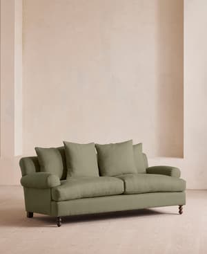 Audrey Two Seater - Sofa - Linen - Sage - US - Hover Image