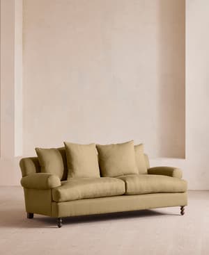 Audrey Two Seater - Sofa - Linen - Wheat - US - Hover Image