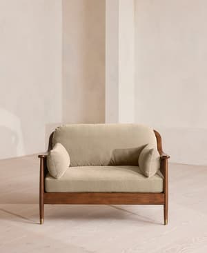 Atlanta Loveseat - Velvet - Oyster - US - Hover Image