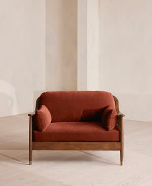 Atlanta Loveseat - Velvet - Rust - US - Hover Image