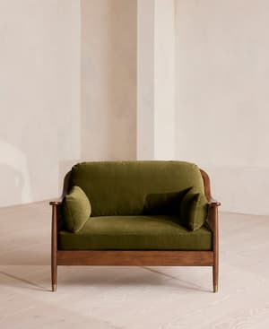 Atlanta Loveseat - Velvet - Olive - US - Hover Image