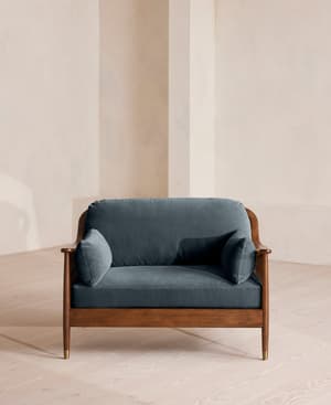 Atlanta Loveseat - Velvet - Grey Blue - US - Hover Image