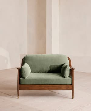 Atlanta Loveseat - Velvet - Seafoam - UK - Hover Image