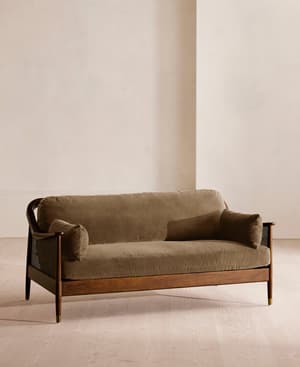 Atlanta Three Seater - Velvet - Truffle - US - Listing Image