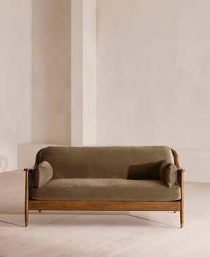 Atlanta Three Seater - Velvet - Truffle - US - Hover Image