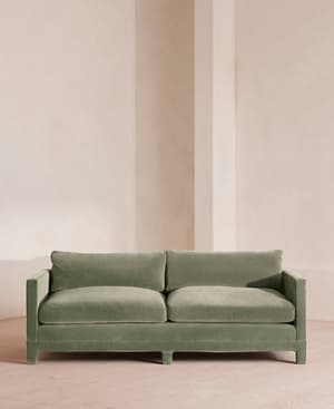 Ashford Three Seater Sofa - Velvet - Seafoam - US - Listing Image