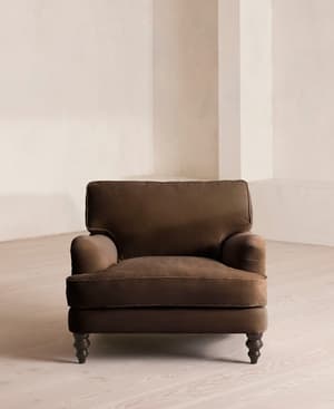 Arundel Loveseat - Velvet - Chocolate - Hover Image