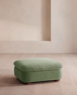 Rava Ottoman - Velvet - Seafoam - US - Hover Image