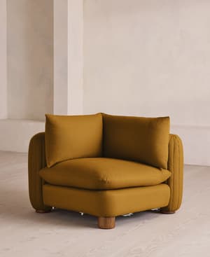 Vivienne Deeper Sit Modular Sofa - Corner Sofa - Linen - Turmeric - UK - Listing Image