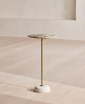 Fleet Side Table - Small - Kapri Marble - Listing Image