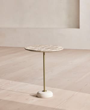 Fleet Side Table - Medium - Kapri Marble - Listing Image