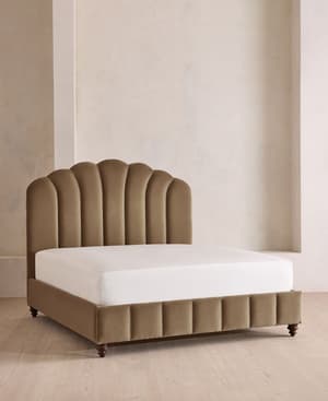 Manette Bed - with Twisted Cord - Full - Velvet - Truffle - US - Listing Image