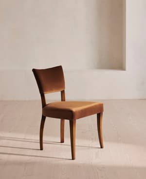 Pair of Molina Dining Chairs - Velvet - Cinnamon - UK - Listing Image