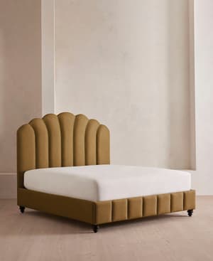Manette Bed - Twisted Cord - King - Linen - Ochre - US - Listing Image