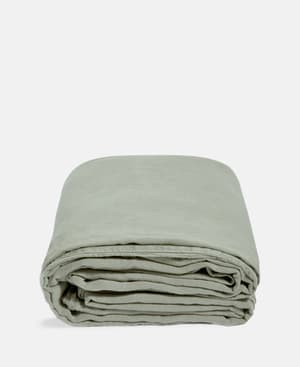 Luna Linen Duvet Cover - Sage - Double/Full - Listing Image