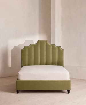 Gerrard Bed - Full - Velvet - Lichen - US - Hover Image