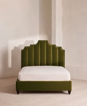 Gerrard Bed - Full - Velvet - Olive - US - Hover Image
