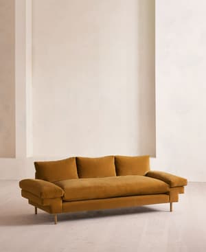 Bristol Sofa - Velvet - Mustard - Hover Image