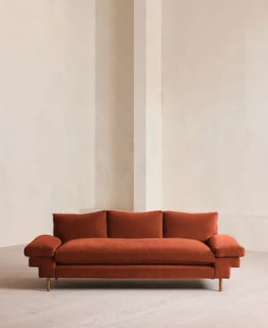 Bristol Sofa - Velvet - Rust - Listing Image