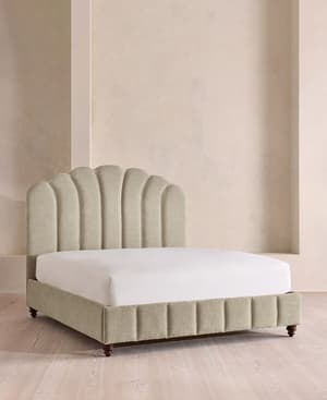 Manette Bed - Full - Linen Chenille - Stone - US - Listing Image