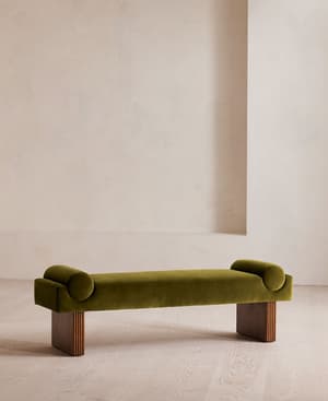 Esther Bench Velvet - Olive - Listing Image