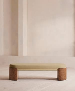 Lukas Bench - Linen - Wheat - Hover Image