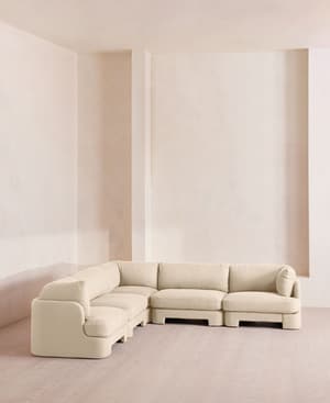 Odell Modular Sofa - Corner Sofa - Linen - Bisque - Hover Image