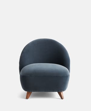 Henri Armchair - Velvet - Grey Blue - US - Hover Image