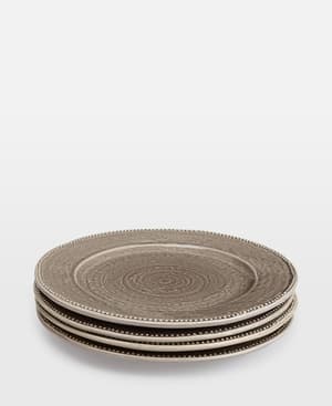 Hillcrest Dinner Plate - Grey - Set of Four - Listing Image