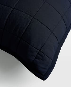 Lynsey Pillowcase - Navy - Square - Large  - Hover Image