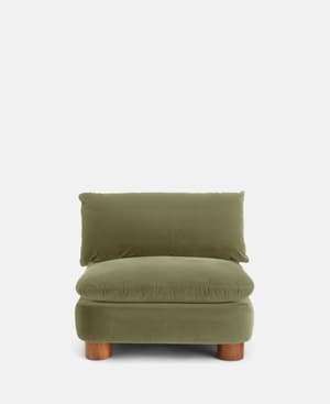 Vivienne Sectional Sofa - Armless Module - Velvet Lichen - US - Listing Image