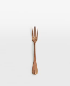 Stonewashed Dinner Fork - Rose Gold x4 - Hover Image