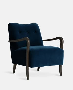 Holland Armchair - Indigo Velvet - US - Hover Image