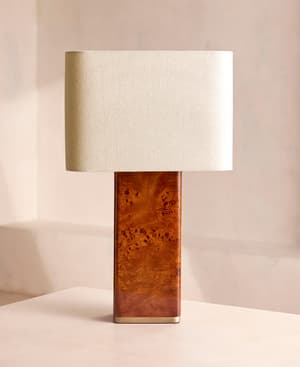 Remi Rectangle Table Lamp - Mappa Burl - US - Listing Image