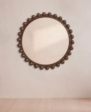 Emilia Bobbin Wall Mirror - Dark Ash - Listing Image