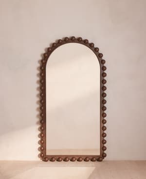 Emilia Bobbin Floor Mirror - Dark Ash - Listing Image