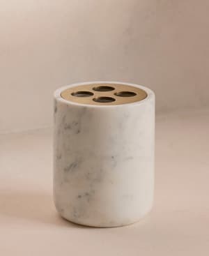Thornton Carrara Marble Toothbrush Holder - Listing Image