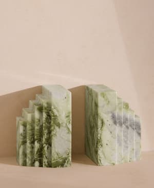 Lola Bookends - Apple Green Trento - Listing Image