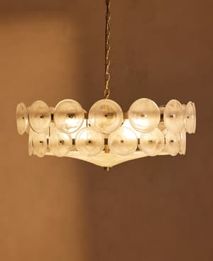 Lorenzo Chandelier - Milky Glass - US - Hover Image