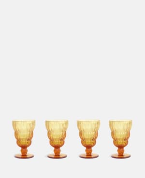 Havana Goblet - Amber - Set of Four - Listing Image