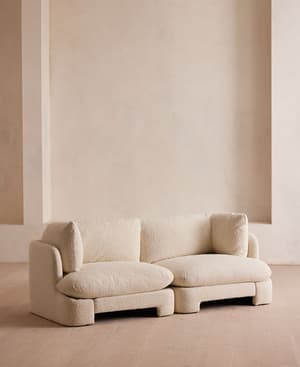 Odell Modular Sofa - Three Seater - Boucle - Natural - Listing Image